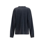 Black Cotton Sweatshirt