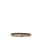 Beige Fabric Thin Belt