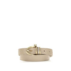 Beige Calf Leather Bos Taurus Bracelet