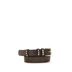 Brown Suede Leather Regular Belt