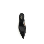 Black Calf Leather Bos Taurus Mid Heel Pumps