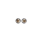Gray Brass Earrings