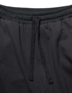 Black Drawstring Viscose Jogger Men Sweatpants Pants