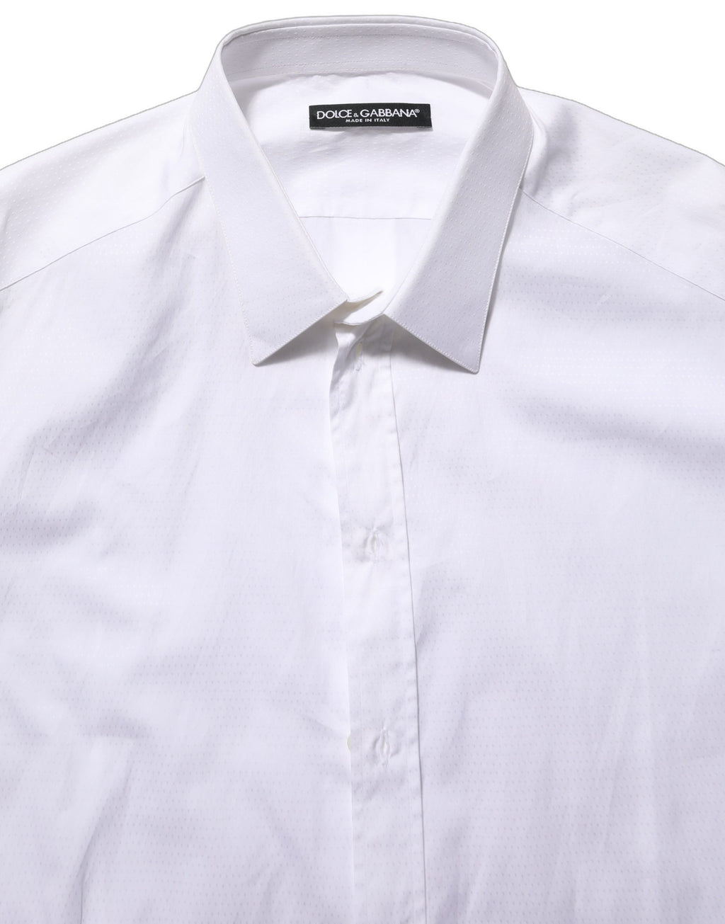White Cotton Long Sleeves Men Dress Shirt