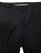 Black Wool Slim Fit Formal Men 2 Piece Suit