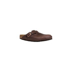 Brown Leather Clogs
