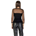 Black Polyester Blouse