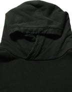 Black Cotton Hooded Men Sweatshirt Sweater