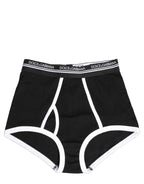 Black White Logo Waistband Coulotte Panty Underwear