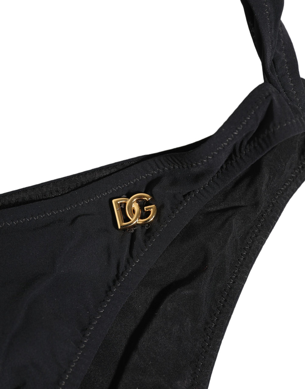 Black Cutout Logo One Piece Swimsuit Swimwear