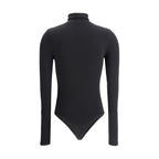 Black Cotton Bodysuit