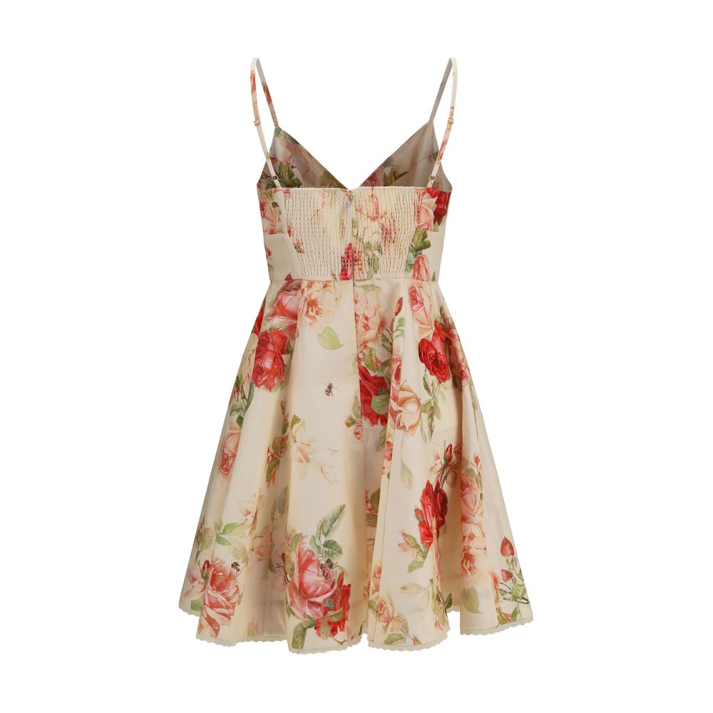 Beige Linen Casual Dress
