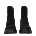 Black Leather Ankle Boots