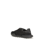 Black Calf Leather Bos Taurus Chunky Sneakers