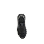 Black Calf Leather Bos Taurus Chunky Sneakers