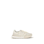 Beige Calf Leather Bos Taurus Sneakers