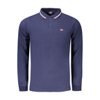 Blue Cotton Men's Polo