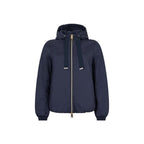 Blue Polyamide Full-Length Jacket