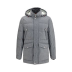 Gray Cashmere Full-Length Jacket