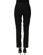 Black HighWaist Straight Dress Trouser Pants