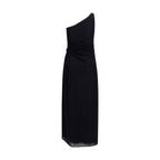 Black Polyamide Cocktail Dress