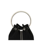 Black Cotton Shoulder Bag