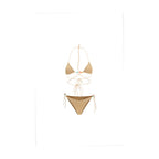 Gold Polyamide Bikini