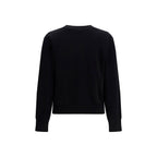 Black Cotton Sweatshirt