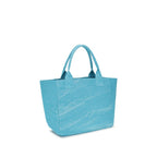 Blue Recycled Cotton Shoulder Bag