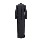 Black Silk Long Dress