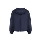 Blue Polyamide Full-Length Jacket