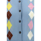 Blue Cotton Cardigan
