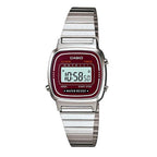 Silver Stainless Steel Digital Watch