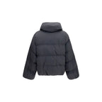 Black Viscose Full-Length Jacket