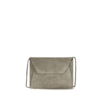 Gray Calf Leather Bos Taurus Shoulder Bag