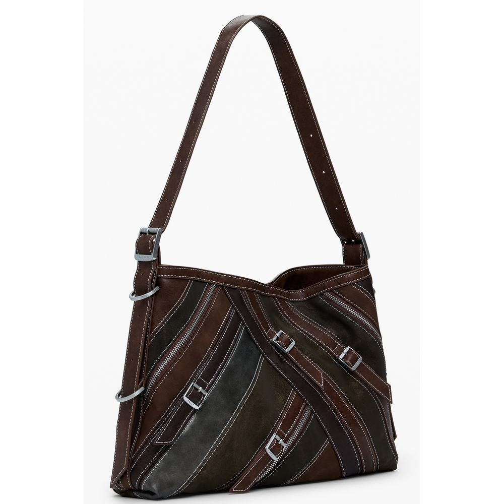 Marrone Poliuretano Women Handbag