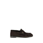Brown Calf Leather Bos Taurus Slip-On Loafers
