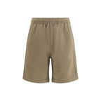 Brown Cotton Bermuda Shorts