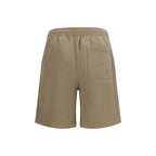 Brown Cotton Bermuda Shorts