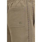 Brown Cotton Bermuda Shorts