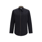 Black Cotton Dress Shirt