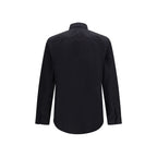 Black Cotton Dress Shirt