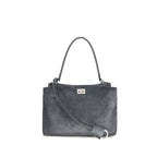 Gray Calf Leather Bos Taurus Shoulder Bag