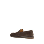 Brown Calf Leather Bos Taurus Slip-On Loafers