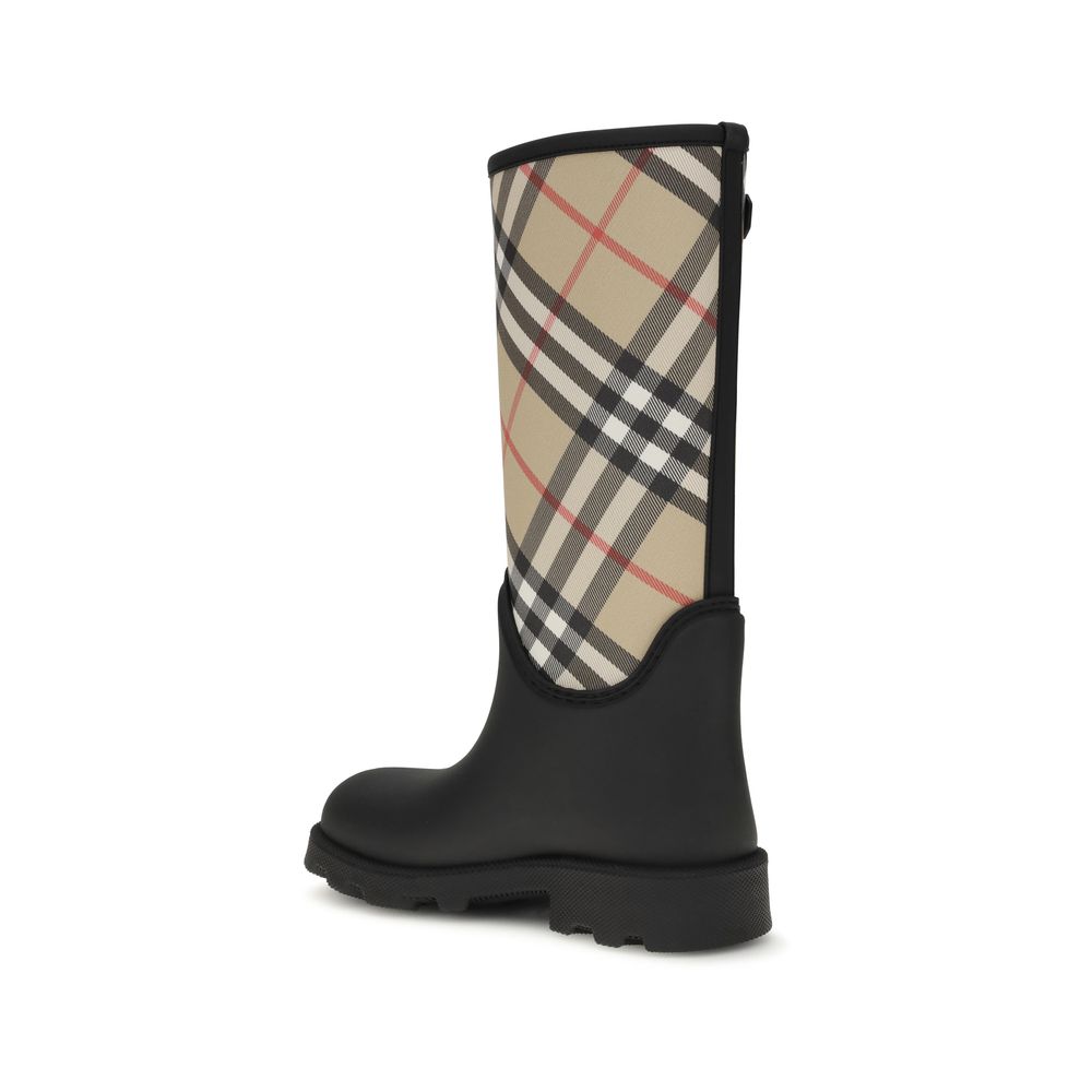 Black Rubber Rain Boots