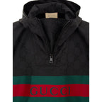 Black Polyester Trench Coat