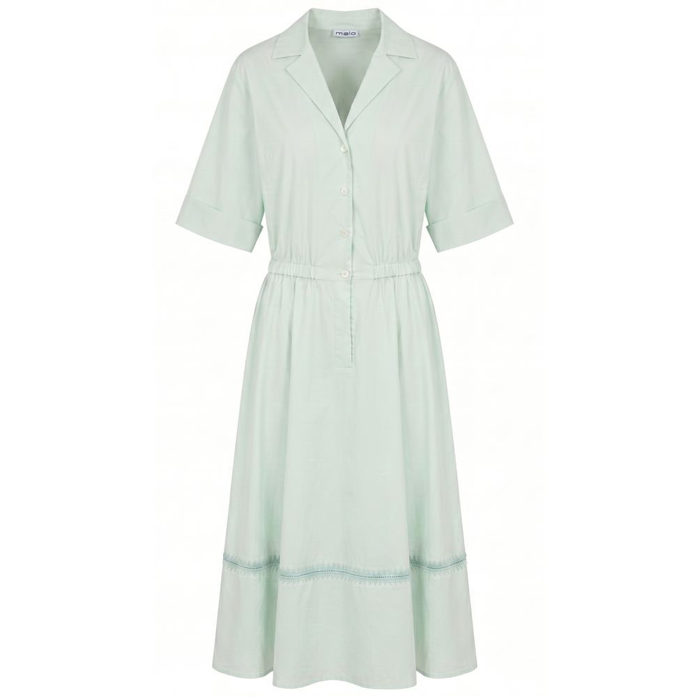 Green Cotton Women Dress