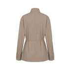 Brown Cotton Women Jacket