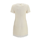Beige Polyester Casual Dress