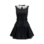 Black Polyester Casual Dress